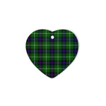Donald MacDonald Heart Ornaments, Christmas Tree Ornament, Plaid Christmas Ornaments, Ceramic Heart Christmas Tree Decoration - Scotstee Shop