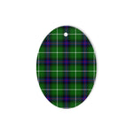 Donald MacDonald Tartan Oval Ornaments, Christmas Tree Ornament, Plaid Christmas Ornaments, Ceramic Oval Christmas Tree Decoration, Tartan Oval Ornaments, Christmas Tree Ornament, Plaid Christmas Ornaments, Ceramic Oval Christmas Tree Decoration