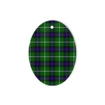Donald MacDonald Tartan Oval Ornaments, Christmas Tree Ornament, Plaid Christmas Ornaments, Ceramic Oval Christmas Tree Decoration, Tartan Oval Ornaments, Christmas Tree Ornament, Plaid Christmas Ornaments, Ceramic Oval Christmas Tree Decoration