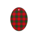 Donnachaidh (Robertson) Tartan Oval Ornaments, Christmas Tree Ornament, Plaid Christmas Ornaments, Ceramic Oval Christmas Tree Decoration, Tartan Oval Ornaments, Christmas Tree Ornament, Plaid Christmas Ornaments, Ceramic Oval Christmas Tree Decoration