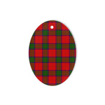 Donnachaidh (Robertson) Tartan Oval Ornaments, Christmas Tree Ornament, Plaid Christmas Ornaments, Ceramic Oval Christmas Tree Decoration, Tartan Oval Ornaments, Christmas Tree Ornament, Plaid Christmas Ornaments, Ceramic Oval Christmas Tree Decoration