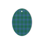 Douglas Ancient Tartan Oval Ornaments, Christmas Tree Ornament, Plaid Christmas Ornaments, Ceramic Oval Christmas Tree Decoration, Tartan Oval Ornaments, Christmas Tree Ornament, Plaid Christmas Ornaments, Ceramic Oval Christmas Tree Decoration