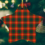 Douglas Of Roxburgh Tartan Ornament Star Ornament, Christmas Star Decorations, ceramic ornament, Plaid Star Ceramic Ornament, Christmas Ornament Decorations Gift