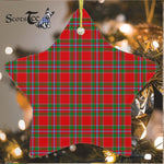Drummond Of Perth Tartan Ornament Star Ornament, Christmas Star Decorations, ceramic ornament, Plaid Star Ceramic Ornament, Christmas Ornament Decorations Gift