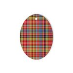 Drummond Of Strathallan Tartan Oval Ornaments, Christmas Tree Ornament, Plaid Christmas Ornaments, Ceramic Oval Christmas Tree Decoration, Tartan Oval Ornaments, Christmas Tree Ornament, Plaid Christmas Ornaments, Ceramic Oval Christmas Tree Decoration