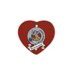 Drummond Scottish Clan Badge Plaid Christmas Ornaments Gift Heart Ornament Drummond Clan Tartan Ornaments, Plaid Ornament, christmas Ornament, plaid christmas ornament