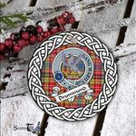 Drummond Tartan Ornament,  ceramic ornament, personalized christmas ornaments, christmas tree ornaments, christmas door decorations, Plaid Ornament, Tartan Ceramic Ornament