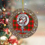 Dunbar Celtic Circle Plaid Ornament Gift. Christmas Tree Ornament Tartan Ornament Great Christmas Ornaments Gift - Scotstee Shop