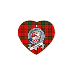 Dunbar Scottish Clan Badge Plaid Ornament Gift. Christmas Tree Ornament Dunbar Clan Tartan Ornament Great Christmas Ornaments Gift Heart Ornament