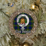 Dundas Celtic Circle Plaid Ornament Gift. Christmas Tree Ornament Tartan Ornament Great Christmas Ornaments Gift - Scotstee Shop
