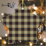 Dunlop Hunting Tartan Ornament Star Ornament, Christmas Star Decorations, ceramic ornament, Plaid Star Ceramic Ornament, Christmas Ornament Decorations Gift