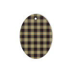 Dunlop Hunting Tartan Oval Ornaments, Christmas Tree Ornament, Plaid Christmas Ornaments, Ceramic Oval Christmas Tree Decoration, Tartan Oval Ornaments, Christmas Tree Ornament, Plaid Christmas Ornaments, Ceramic Oval Christmas Tree Decoration