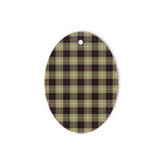 Dunlop Hunting Tartan Oval Ornaments, Christmas Tree Ornament, Plaid Christmas Ornaments, Ceramic Oval Christmas Tree Decoration, Tartan Oval Ornaments, Christmas Tree Ornament, Plaid Christmas Ornaments, Ceramic Oval Christmas Tree Decoration