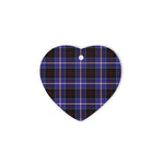 Dunlop Modern Tartan Heart Ornaments, Christmas Tree Ornament, Plaid Christmas Ornaments, Ceramic Heart Christmas Tree Decoration, Christmas Ornament, Plaid Ornament, Tartan Ornament, Buffalo Plaid Ornament