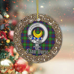 Durie Celtic Circle Plaid Ornament Gift. Christmas Tree Ornament Tartan Ornament Great Christmas Ornaments Gift - Scotstee Shop