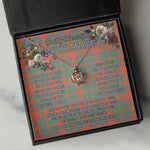 To My Beautiful Soulmate Necklace In Your Eyes I Have Found My Home Clan MacKintosh Ancient Tartan Crown Pendant Necklace