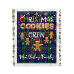 Personalized Gift Tartan Plaid Blanket Clan MacKinlay Modern With Christmas Cookie Baking Crew Christmas Gift Blanket, Plaid Blanket, Christmas Fleece Blanket, Christmas Blanket, Tartan Blanket, Scottish Blanket, Scotland Blanket, Family Name Blanket, Custom Blanket, Personalized Blanket