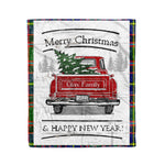 Tartan Blanket Vintage Red Truck with Christmas Tree Family Scottish Clan Glas plaid blanket, red plaid blanket, buffalo plaid blanket, green plaid blanket, plaid fleece blanket, blue plaid blanket, red tartan blanket, tartan plaid blanket, black and white plaid blanket, , christmas plaid blanket, orange plaid blanket, tartan plaid throw blanket, pink plaid blanket, brown plaid blanket, buffalo check blanket
