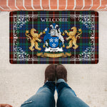 Doormat - Tartan Door Mat The Family Fraser Hunting Ancient Welcome Mat, Plaid Doormat Scottish