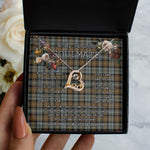 To My Beautiful Soulmate Necklace In Your Eyes I Have Found My Home Clan Gordon Weathered Tartan Forever Love Necklace