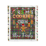 Personalized Gift Tartan Plaid Blanket Clan Shaw Green Modern With Christmas Cookie Baking Crew Christmas Gift Blanket, Plaid Blanket, Christmas Fleece Blanket, Christmas Blanket, Tartan Blanket, Scottish Blanket, Scotland Blanket, Family Name Blanket, Custom Blanket, Personalized Blanket