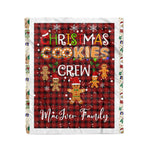 Personalized Gift Tartan Plaid Blanket Clan MacIver Red With Christmas Cookie Baking Crew Christmas Gift Blanket, Plaid Blanket, Christmas Fleece Blanket, Christmas Blanket, Tartan Blanket, Scottish Blanket, Scotland Blanket, Family Name Blanket, Custom Blanket, Personalized Blanket