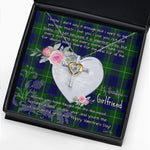 Gift For My Beautiful Girlfriend Necklace Valentine Necklace Clan Oliphant Tartan Cross Dancing Necklace Scottish Tartan Jewelry