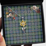 To My Beautiful Soulmate Sunflower Necklace In Your Eyes I Have Found My Home Clan MacDonell Of Glengarry Ancient Tartan Jewelry For Girlfriend