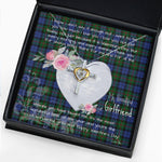 Gift For My Beautiful Girlfriend Necklace Valentine Necklace Clan Baird Modern Tartan Cross Dancing Necklace Scottish Tartan Jewelry