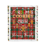 Personalized Gift Tartan Plaid Blanket Clan Princess Margaret With Christmas Cookie Baking Crew Christmas Gift Blanket, Plaid Blanket, Christmas Fleece Blanket, Christmas Blanket, Tartan Blanket, Scottish Blanket, Scotland Blanket, Family Name Blanket, Custom Blanket, Personalized Blanket