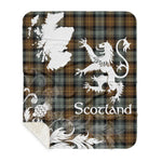 Sherpa Blanket - Tartan Blanket Thistle and Lion Scottish Clan Gordon Weathered Plaid Blanket, plaid sherpa blanket queen,purple sherpa blanket,queen sherpa blanket,queen size sherpa blanket,red sherpa blanket,scottish tartan blankets,sherpa blanket,sherpa christmas blanket