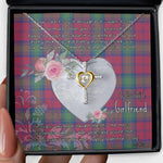 Gift For My Beautiful Girlfriend Necklace Valentine Necklace Clan Lindsay Ancient Tartan Cross Dancing Necklace Scottish Tartan Jewelry