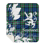 Sherpa Blanket - Tartan Blanket Thistle and Lion Scottish Clan Baird Ancient Plaid Blanket, plaid sherpa blanket queen,purple sherpa blanket,queen sherpa blanket,queen size sherpa blanket,red sherpa blanket,scottish tartan blankets,sherpa blanket,sherpa christmas blanket