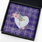 Gift For My Beautiful Girlfriend Necklace Valentine Necklace Clan Allardice Tartan Cross Dancing Necklace Scottish Tartan Jewelry