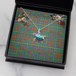Sea Turtle Necklace To My Beautiful Soulmate Necklace In Your Eyes I Have Found My Home Clan MacKintosh Hunting Tartan Blue Turtle Necklace