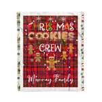Fleece Blanket - Personalized Gift Tartan Plaid Blanket Clan Murray of Tulloch With Christmas Cookie Baking Crew Christmas Gift Fleece Blanket