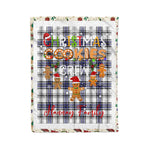 Personalized Gift Tartan Plaid Blanket Clan Hannay With Christmas Cookie Baking Crew Christmas Gift Blanket, Plaid Blanket, Christmas Fleece Blanket, Christmas Blanket, Tartan Blanket, Scottish Blanket, Scotland Blanket, Family Name Blanket, Custom Blanket, Personalized Blanket