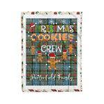 Personalized Gift Tartan Plaid Blanket Clan Porterfield With Christmas Cookie Baking Crew Christmas Gift Blanket, Plaid Blanket, Christmas Fleece Blanket, Christmas Blanket, Tartan Blanket, Scottish Blanket, Scotland Blanket, Family Name Blanket, Custom Blanket, Personalized Blanket