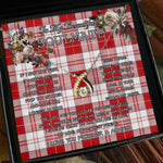 To My Beautiful Soulmate Necklace In Your Eyes I Have Found My Home Clan MenZies Red Tartan Wishbone Dancing Necklace