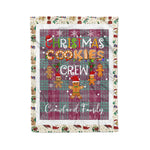 Personalized Gift Tartan Plaid Blanket Clan Crawford Ancient With Christmas Cookie Baking Crew Christmas Gift Blanket, Plaid Blanket, Christmas Fleece Blanket, Christmas Blanket, Tartan Blanket, Scottish Blanket, Scotland Blanket, Family Name Blanket, Custom Blanket, Personalized Blanket