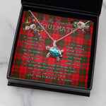 Sea Turtle Necklace To My Beautiful Soulmate Necklace In Your Eyes I Have Found My Home Clan Grant Modern Tartan Blue Turtle Necklace