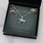 Sea Turtle Necklace To My Beautiful Soulmate Necklace In Your Eyes I Have Found My Home Clan Melville Tartan Blue Turtle Necklace