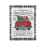 Tartan Blanket Vintage Red Truck with Christmas Tree Family Scottish Clan Scott Black White Ancient plaid blanket, red plaid blanket, buffalo plaid blanket, green plaid blanket, plaid fleece blanket, blue plaid blanket, red tartan blanket, tartan plaid blanket, black and white plaid blanket, , christmas plaid blanket, orange plaid blanket, tartan plaid throw blanket, pink plaid blanket, brown plaid blanket, buffalo check blanket