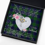 Gift For My Beautiful Girlfriend Necklace Valentine Necklace Clan Keith Modern Tartan Cross Dancing Necklace Scottish Tartan Jewelry