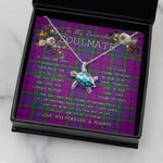 Sea Turtle Necklace To My Beautiful Soulmate Necklace In Your Eyes I Have Found My Home Clan Wardlaw Tartan Blue Turtle Necklace