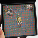 To My Beautiful Soulmate Sunflower Necklace In Your Eyes I Have Found My Home Clan MacIntyre Ancient Tartan Jewelry For Girlfriend