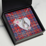 Rising Phoenix Necklace - Valentine Necklace Clan Wishart Tartan Gift for Girlfriend, Gift for My Wife Rising Phoenix Necklace