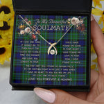 To My Beautiful Soulmate Necklace In Your Eyes I Have Found My Home Clan MacCallum Tartan Wishbone Dancing Necklace