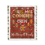 Personalized Gift Tartan Plaid Blanket Clan MacDougall Modern With Christmas Cookie Baking Crew Christmas Gift Blanket, Plaid Blanket, Christmas Fleece Blanket, Christmas Blanket, Tartan Blanket, Scottish Blanket, Scotland Blanket, Family Name Blanket, Custom Blanket, Personalized Blanket