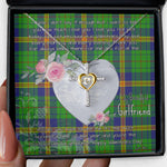 Gift For My Beautiful Girlfriend Necklace Valentine Necklace Clan New Mexico Tartan Cross Dancing Necklace Scottish Tartan Jewelry